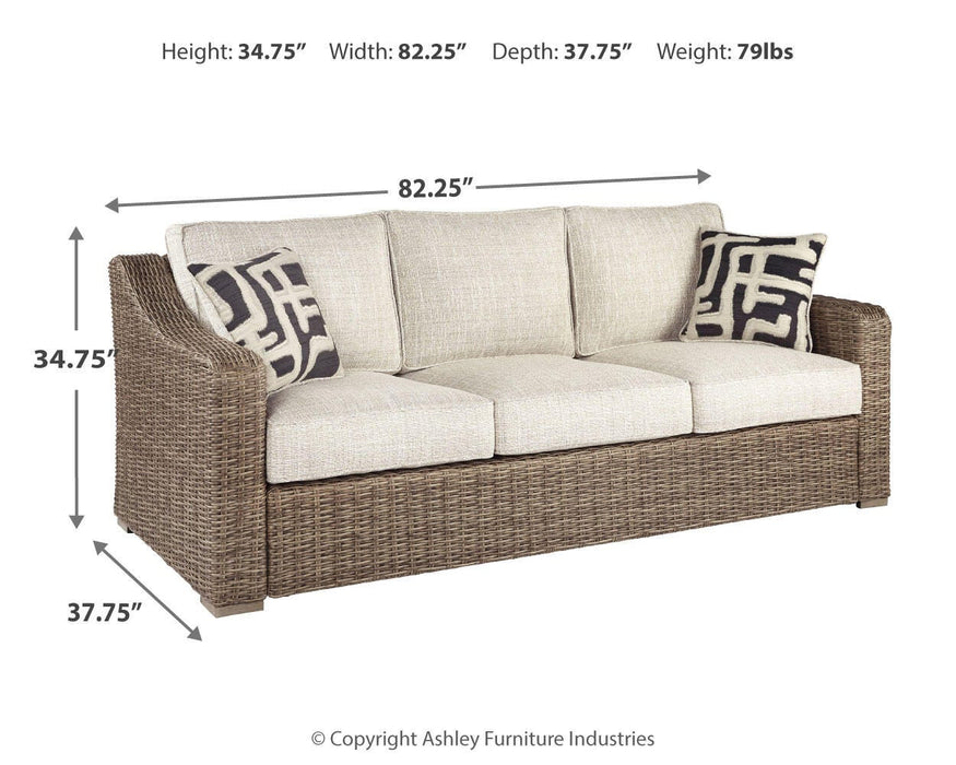 Beachcroft Beachcroft Nuvella Sofa with Coffee and End Table - De Avenue Furniture