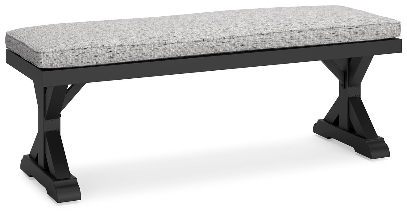 Beachcroft Outdoor Bench with Cushion - De Avenue Furniture