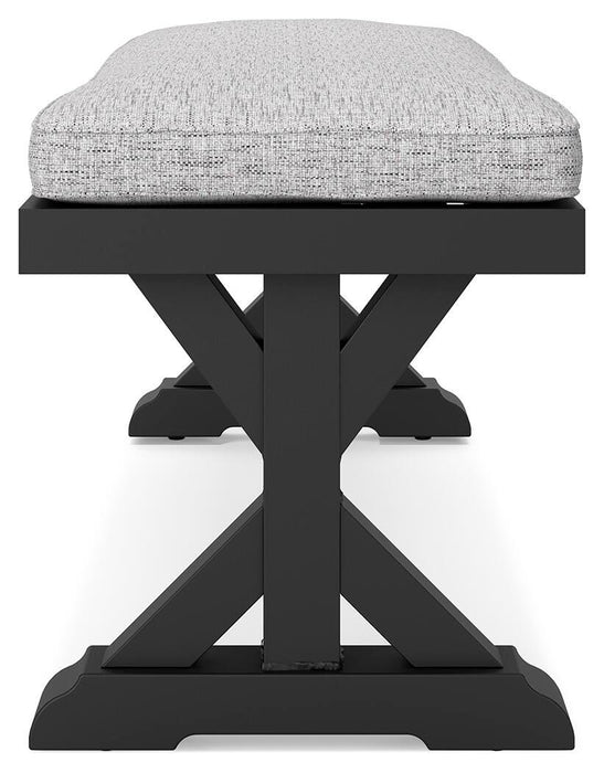Beachcroft Outdoor Bench with Cushion - De Avenue Furniture