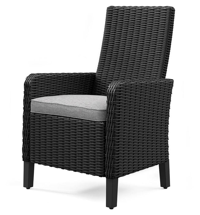 Beachcroft Outdoor Arm Chair with Cushion (Set of 2) - De Avenue Furniture