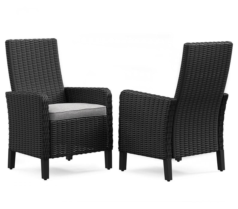 Beachcroft Outdoor Arm Chair with Cushion (Set of 2) - De Avenue Furniture