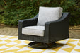 Beachcroft Outdoor Swivel Lounge with Cushion - De Avenue Furniture