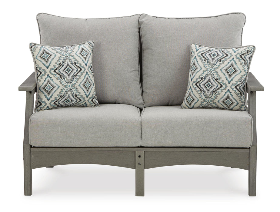 Visola Outdoor Sofa and Loveseat Set - De Avenue Furniture
