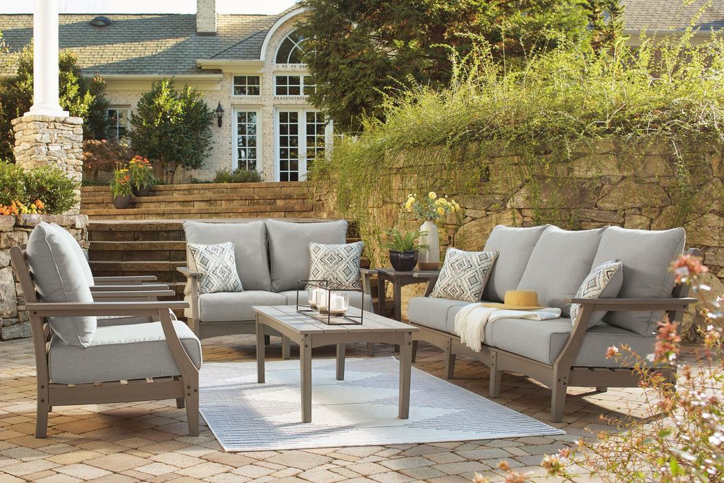 Visola Outdoor Sofa and Loveseat Set - De Avenue Furniture