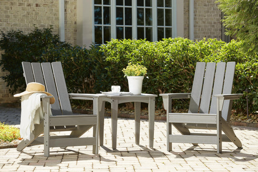 Visola Outdoor Adirondack Chair Set with End Table - De Avenue Furniture