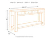 Gavelston Sofa/Console Table - De Avenue Furniture