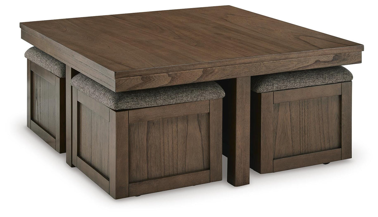 Boardernest Coffee Table with 4 Stools - De Avenue Furniture
