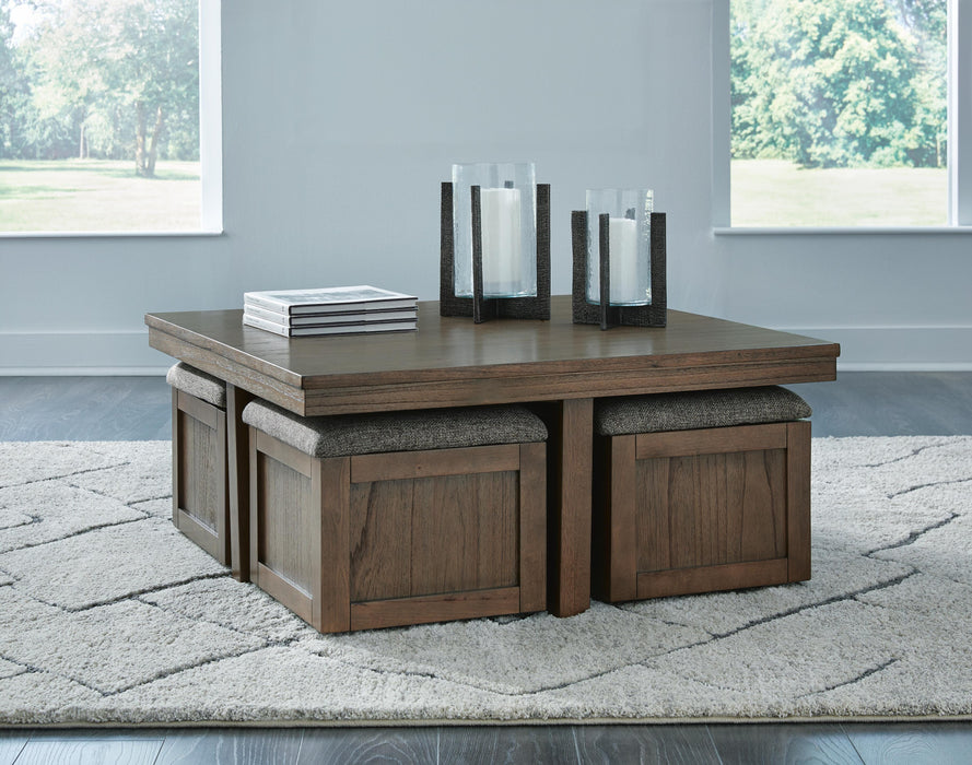 Boardernest Coffee Table with 4 Stools - De Avenue Furniture