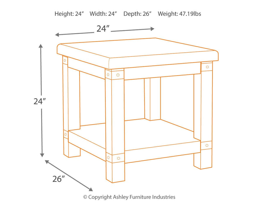 Carynhurst End Table - De Avenue Furniture