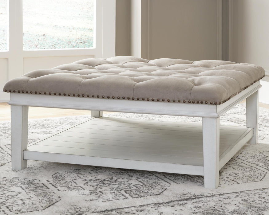 Kanwyn Upholstered Ottoman Coffee Table - De Avenue Furniture