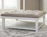 Kanwyn Upholstered Ottoman Coffee Table - De Avenue Furniture