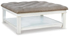 Kanwyn Upholstered Ottoman Coffee Table - De Avenue Furniture