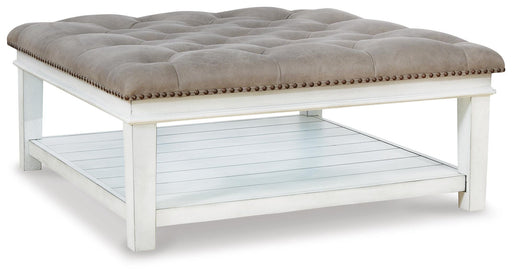 Kanwyn Upholstered Ottoman Coffee Table - De Avenue Furniture