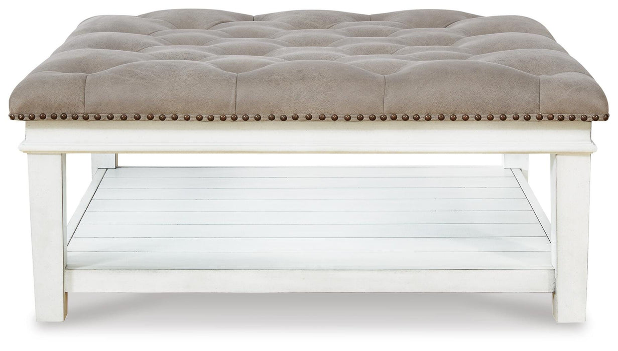 Kanwyn Upholstered Ottoman Coffee Table - De Avenue Furniture