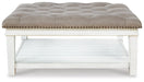 Kanwyn Upholstered Ottoman Coffee Table - De Avenue Furniture