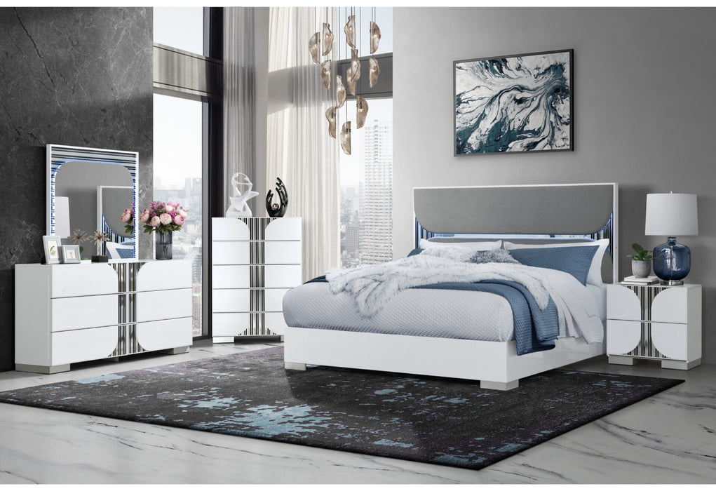 Talia White Bed Group - De Avenue Furniture