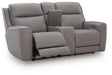 5Z-Comfort Power Reclining Loveseat with Console - De Avenue Furniture