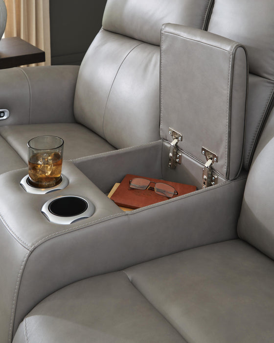 5Z-Comfort Power Reclining Loveseat with Console - De Avenue Furniture