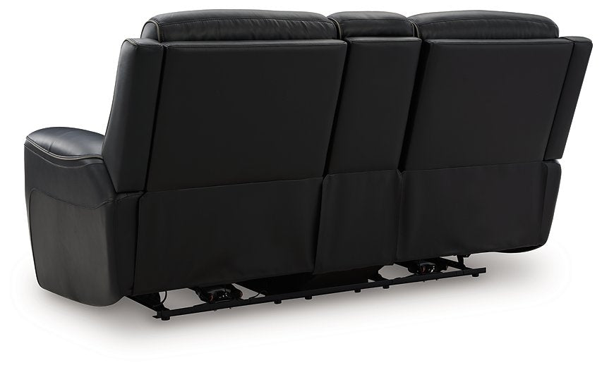 5Z-Comfort Power Reclining Loveseat with Console - De Avenue Furniture