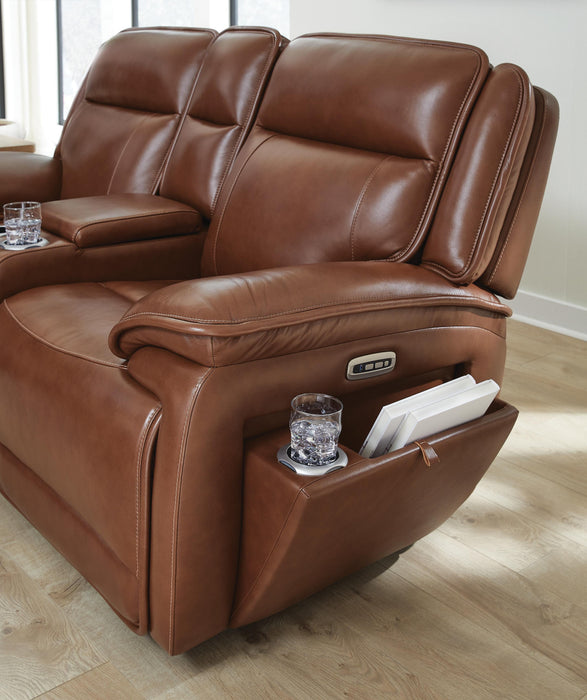 Healy Pier Power Reclining Loveseat with Console - De Avenue Furniture
