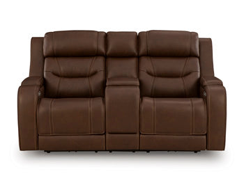 Knightington Power Reclining Loveseat with Audio Seating - De Avenue Furniture