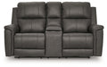 Bleckley Power Reclining Loveseat with Console - De Avenue Furniture