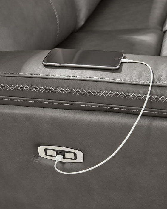 Bleckley Power Reclining Sectional - De Avenue Furniture