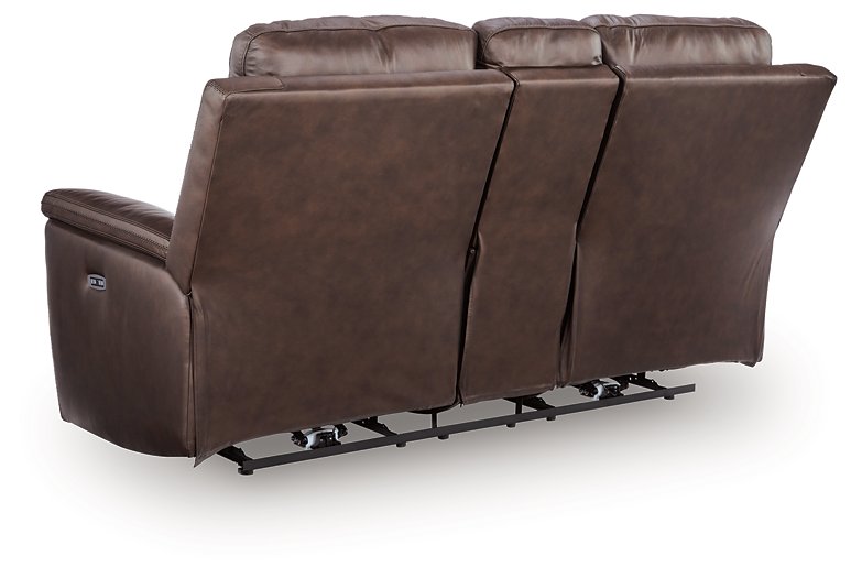Bleckley Power Reclining Loveseat with Console - De Avenue Furniture