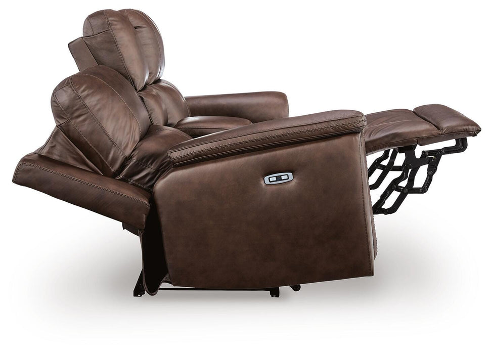 Bleckley Power Reclining Loveseat with Console - De Avenue Furniture