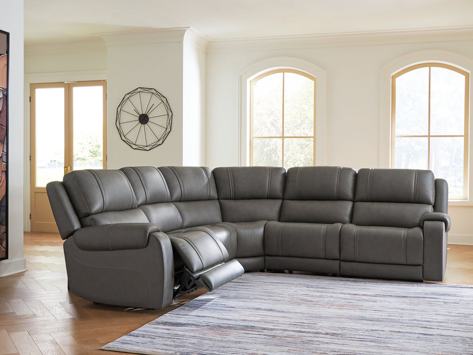 5Z - Pittson Power Reclining Sectional - De Avenue Furniture
