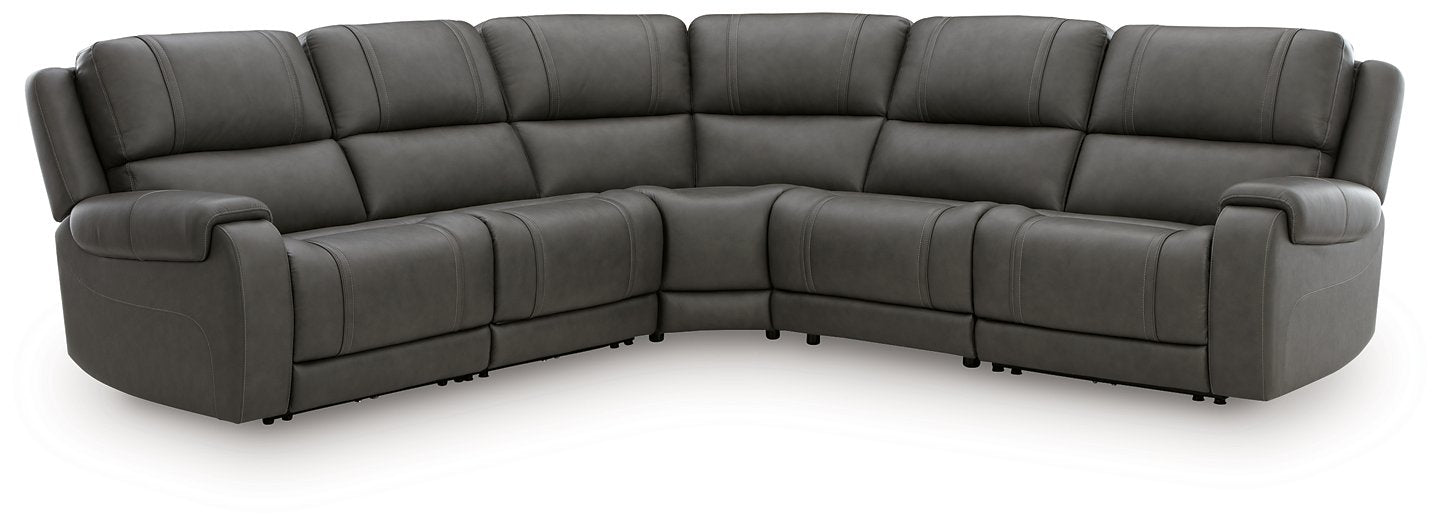 5Z - Pittson Power Reclining Sectional - De Avenue Furniture