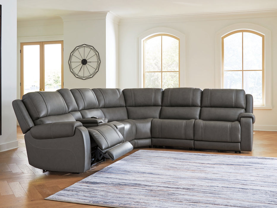 5Z - Pittson Power Reclining Sectional - De Avenue Furniture