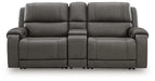 5Z - Pittson Power Reclining Sectional Loveseat with Console - De Avenue Furniture