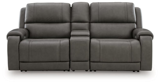 5Z - Pittson Power Reclining Sectional Loveseat with Console - De Avenue Furniture