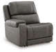 5Z - Pittson Power Reclining Sectional Loveseat with Console - De Avenue Furniture
