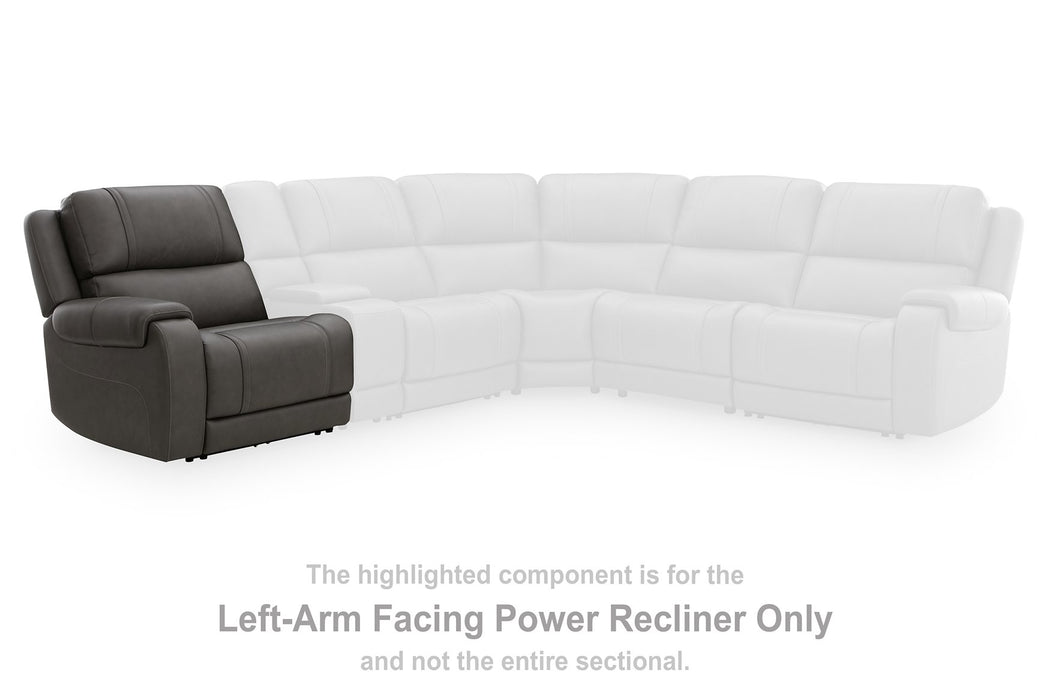 5Z - Pittson Power Reclining Sectional Loveseat - De Avenue Furniture