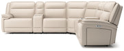 Double Deal Reclining Sectional with 2 Consoles - De Avenue Furniture