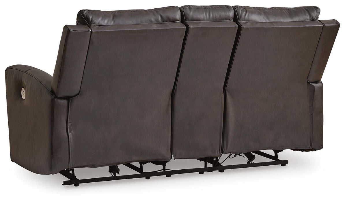 Boxmere Power Reclining Loveseat with Console - De Avenue Furniture