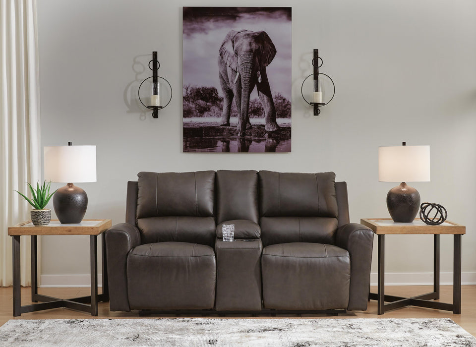 Boxmere Power Reclining Loveseat with Console - De Avenue Furniture