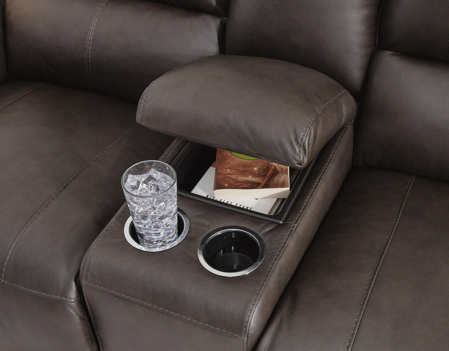 Boxmere Power Reclining Loveseat with Console - De Avenue Furniture