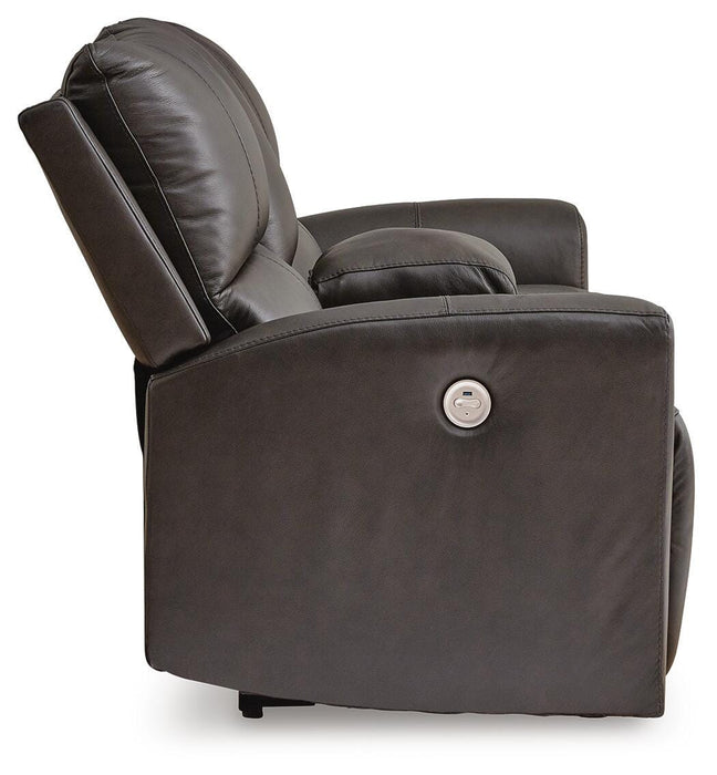 Boxmere Power Reclining Loveseat with Console - De Avenue Furniture