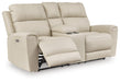 Dahlmoore Power Reclining Loveseat with Console - De Avenue Furniture