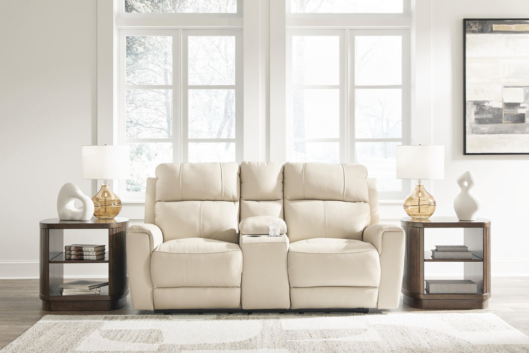 Dahlmoore Power Reclining Loveseat with Console - De Avenue Furniture