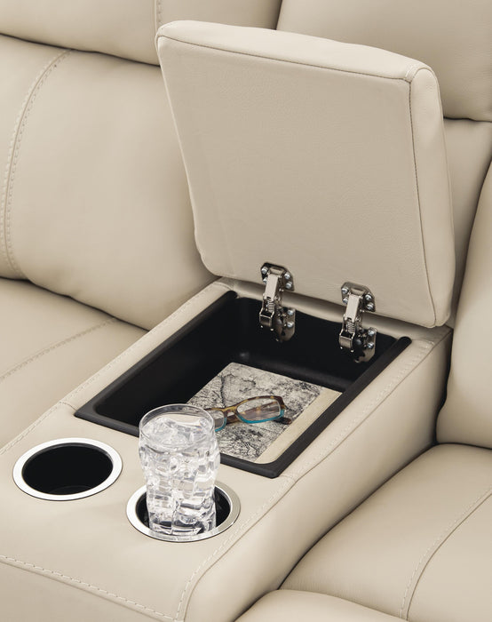 Dahlmoore Power Reclining Loveseat with Console - De Avenue Furniture
