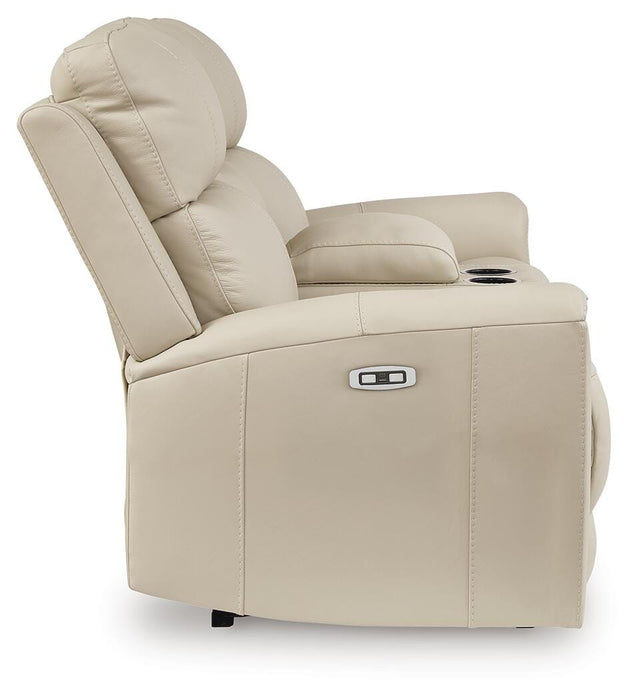 Dahlmoore Power Reclining Loveseat with Console - De Avenue Furniture