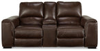 Alessandro Power Reclining Loveseat with Console - De Avenue Furniture
