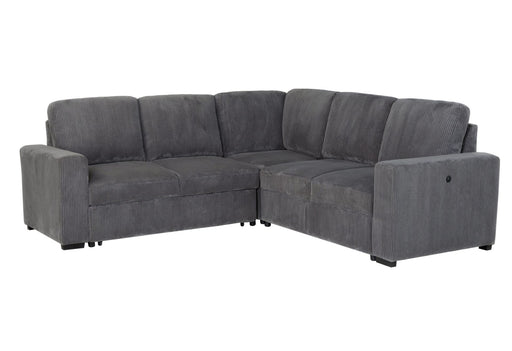 U2660 Grey Sectional Sofa-Without Chaise - De Avenue Furniture