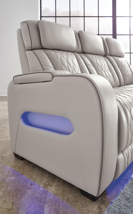 Boyington Power Reclining Loveseat with Console - De Avenue Furniture