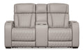 Boyington Power Reclining Loveseat with Console - De Avenue Furniture