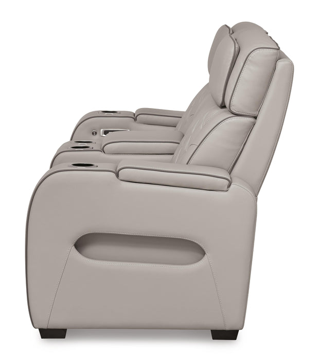 Boyington Power Reclining Loveseat with Console - De Avenue Furniture